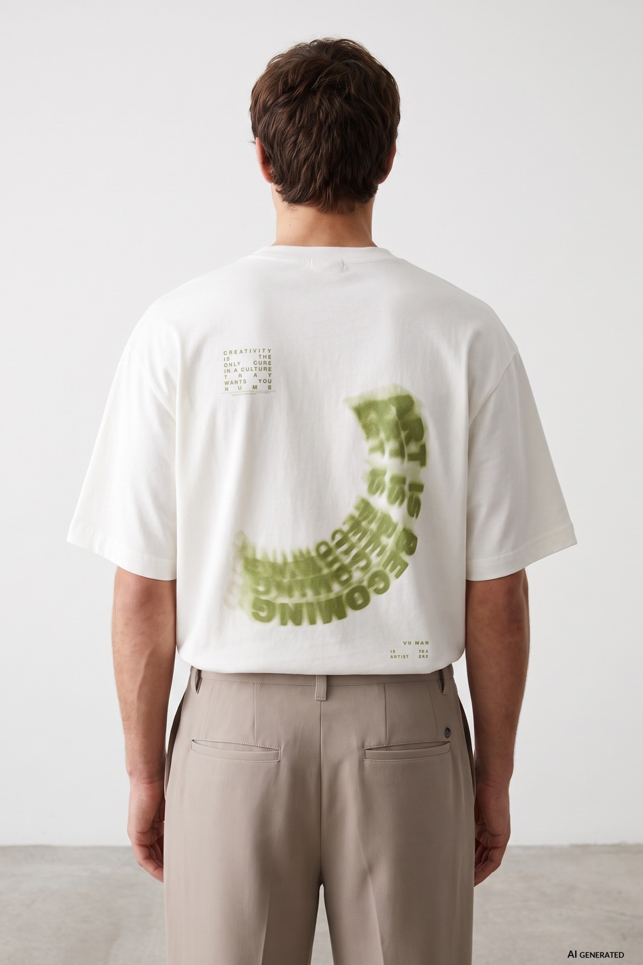 Beige Relaxed Fit T-shirt