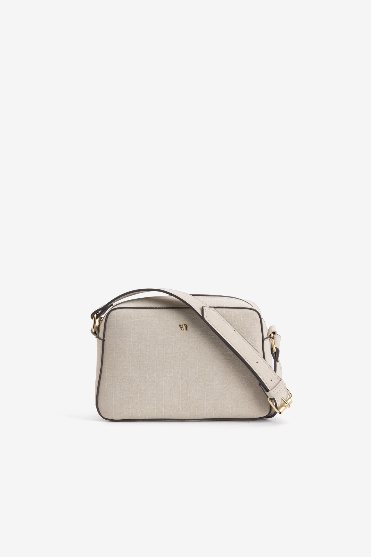 Cartera bandolera beige claro
