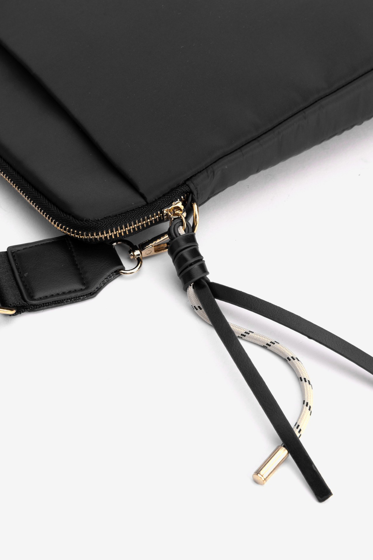 Black Wallet with Strap