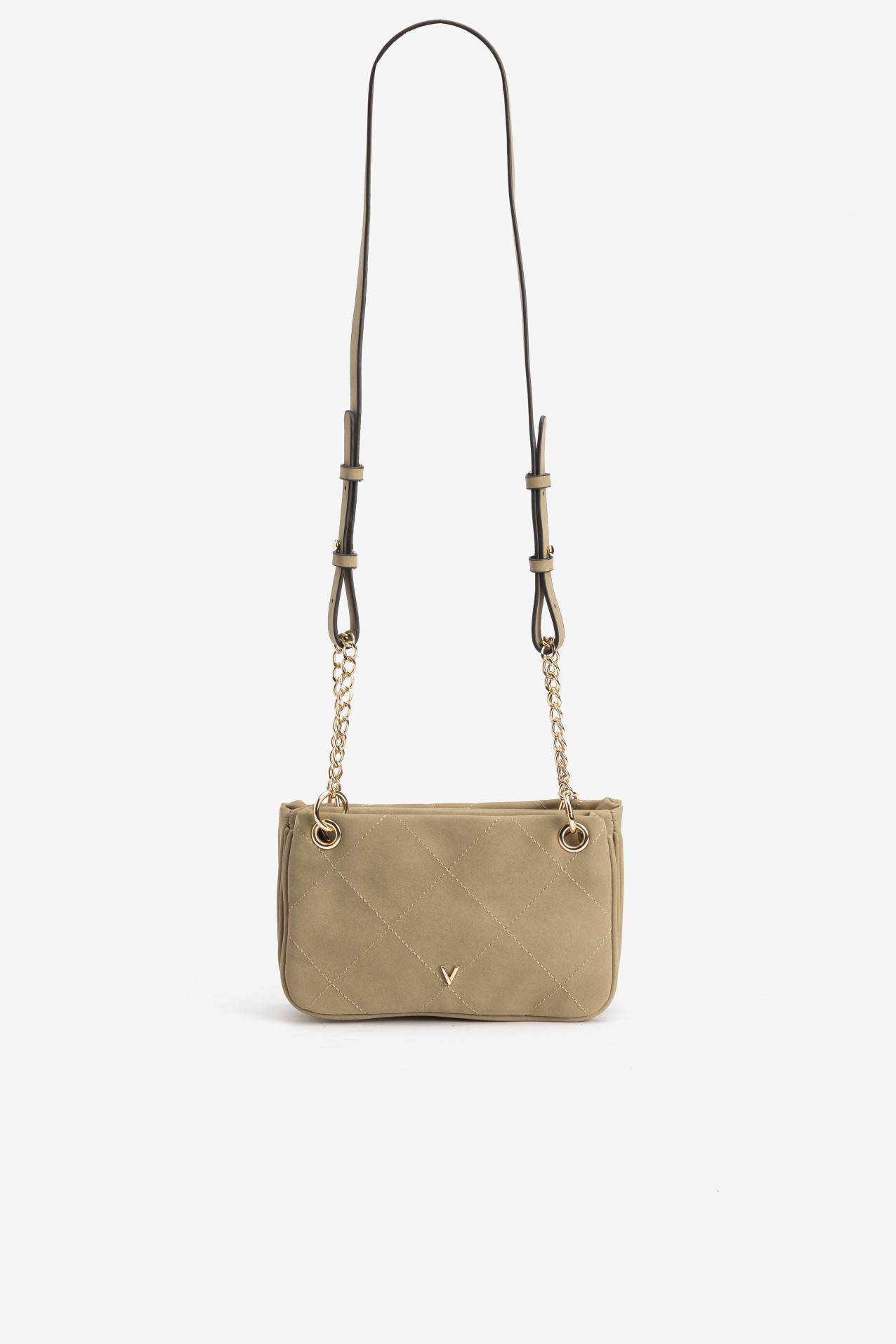 Cartera beige acolchada chic