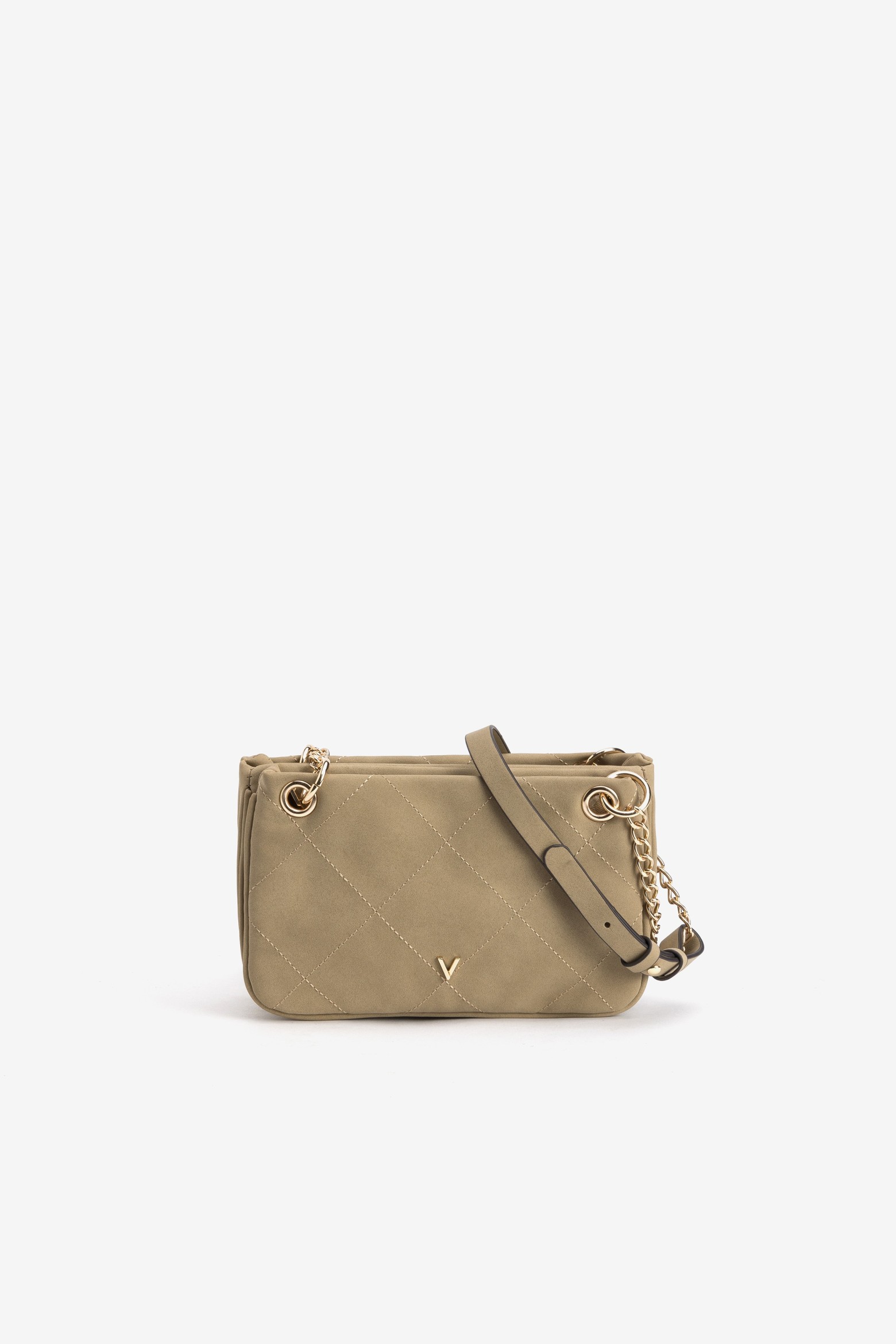 Cartera beige acolchada chic
