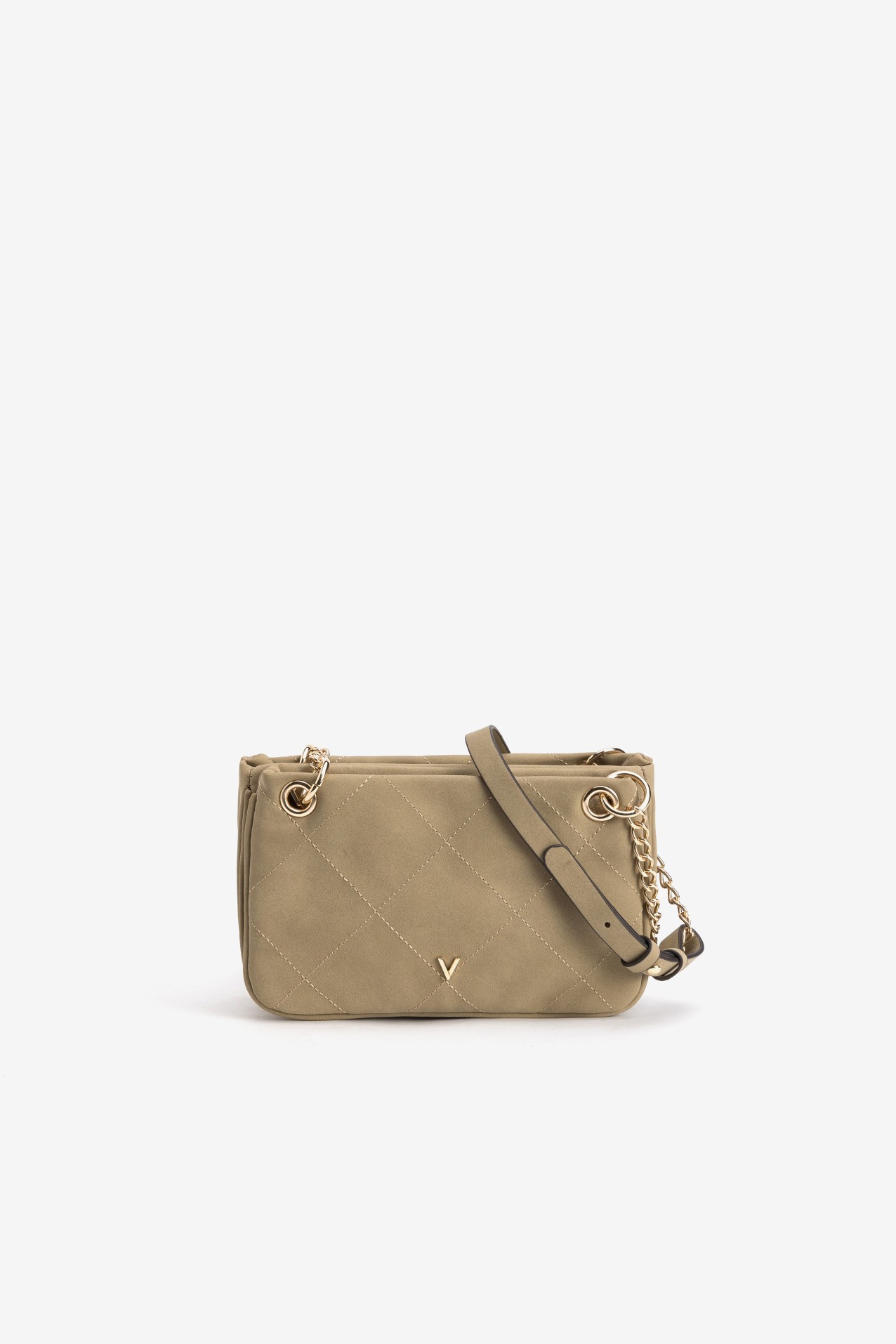 Cartera beige acolchada chic