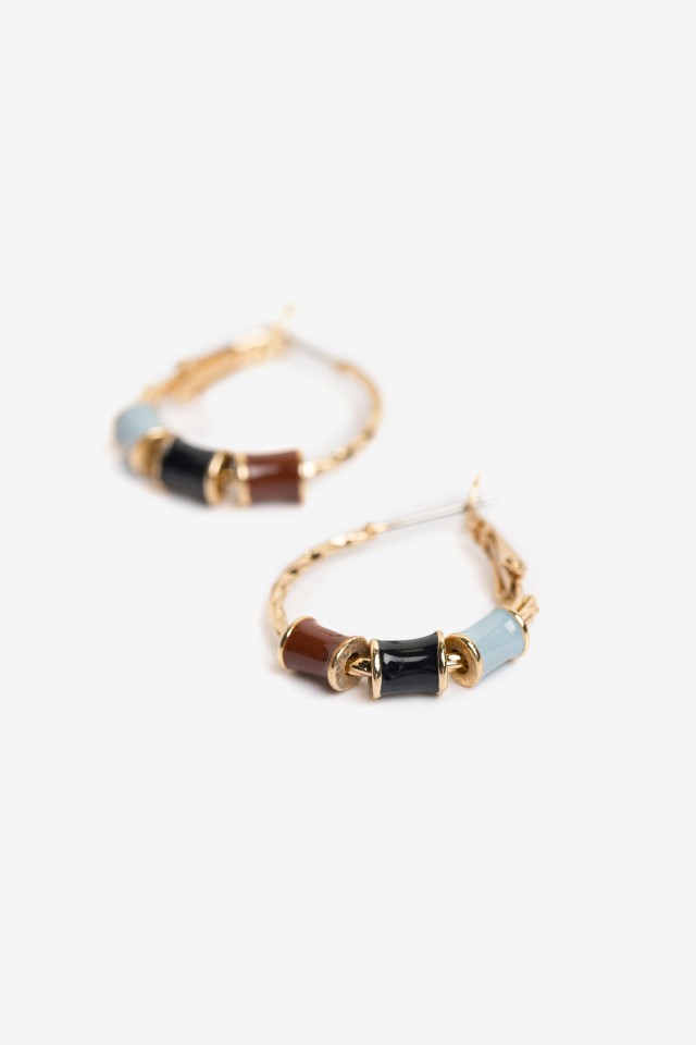 Gold Slim Hoop Earrings