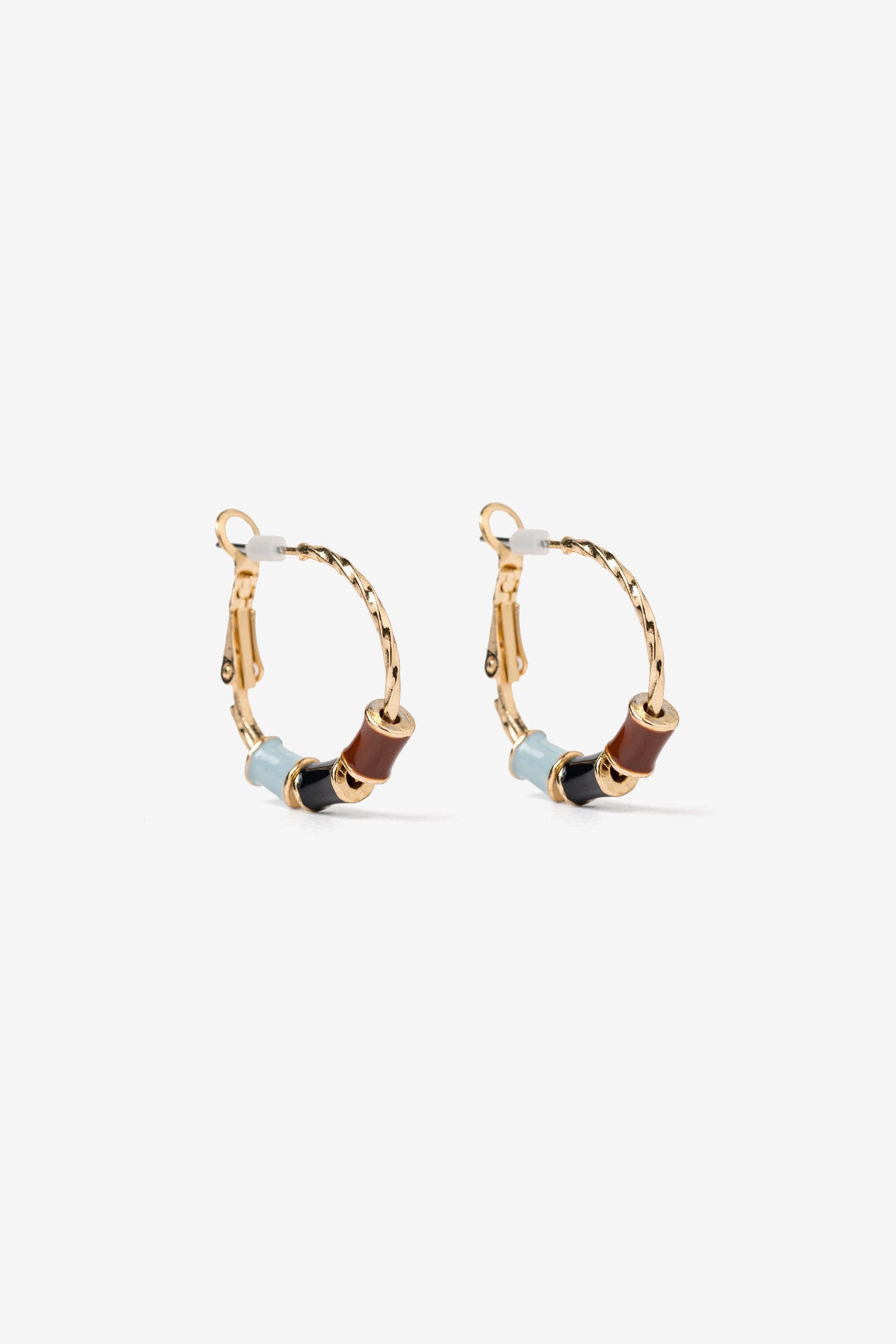 Gold Slim Hoop Earrings