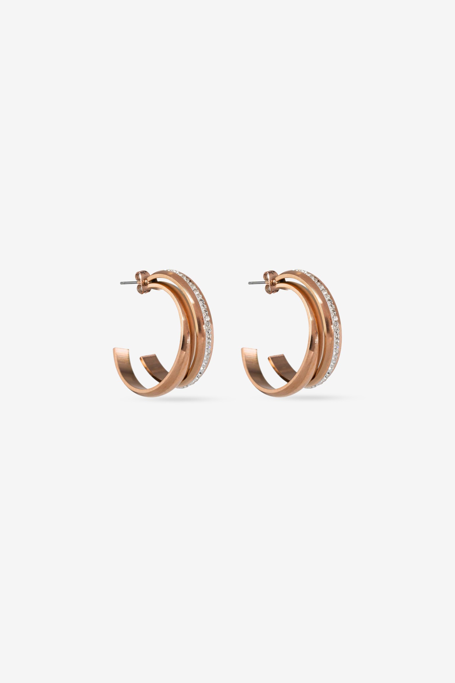 Shiny Stainless Steel Hoops