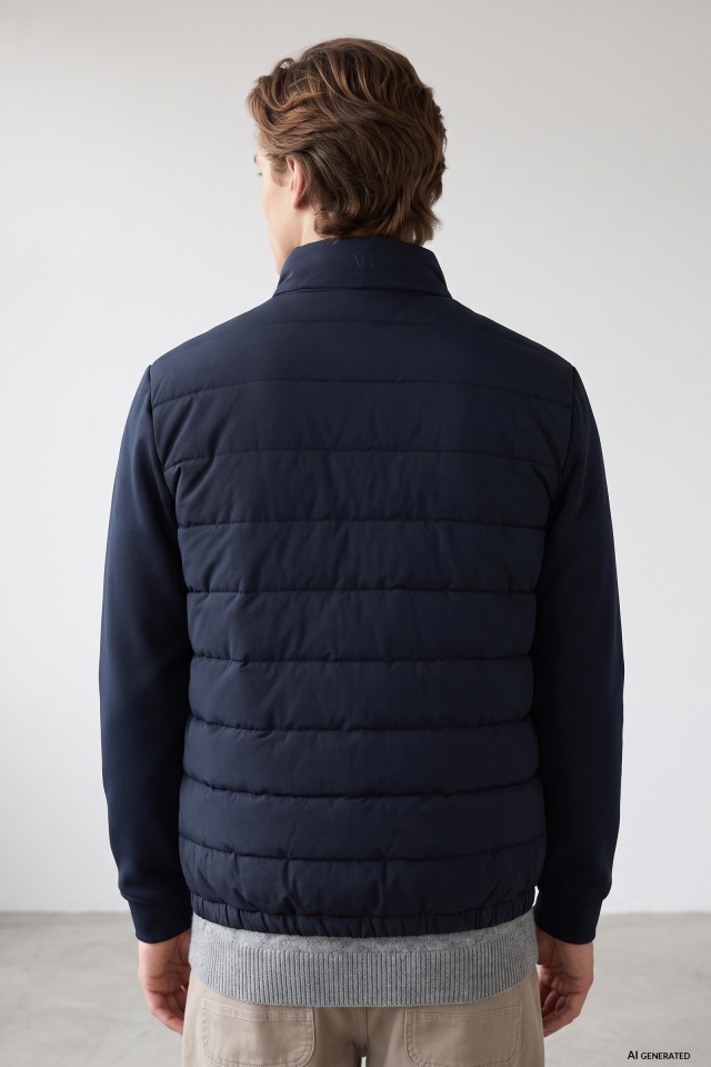 Navy Quilted Jacket Navy Quilted Jacket