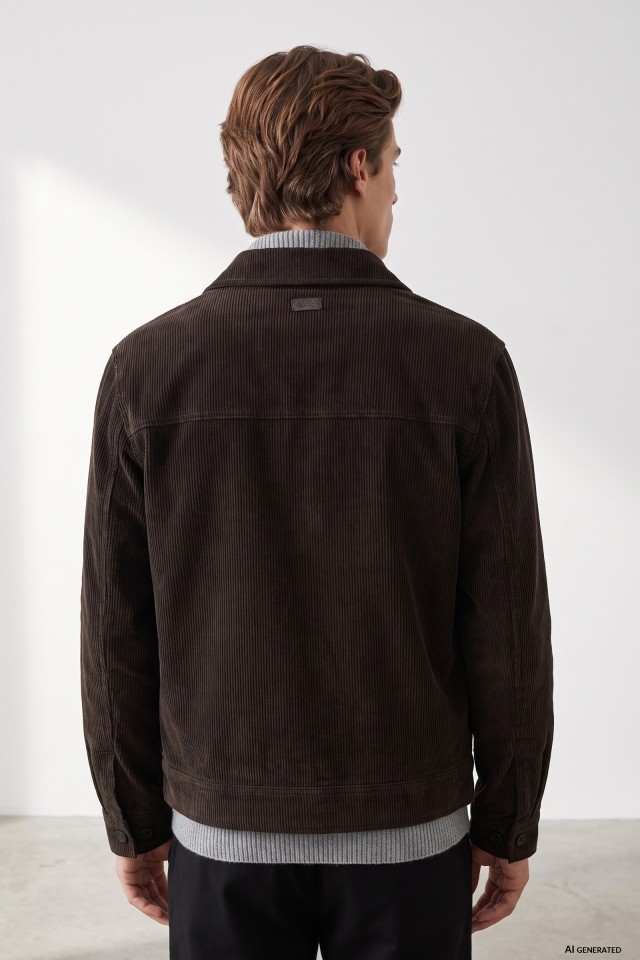Short Brown Corduroy Jacket Short Brown Corduroy Jacket