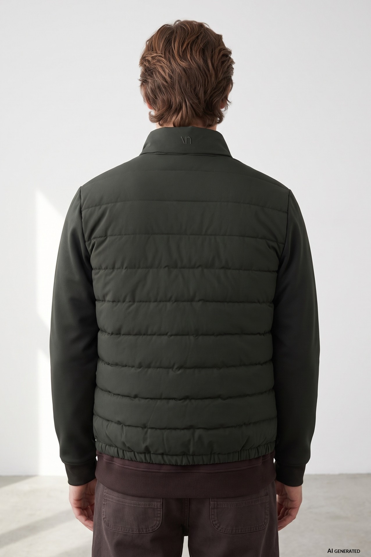 Green Short Puffer Jacket