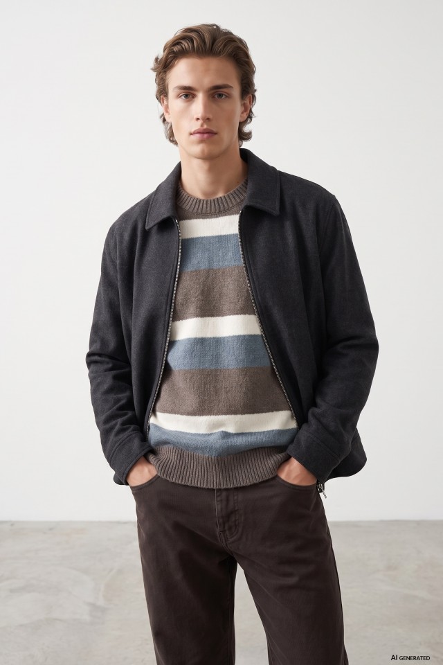 Dark Grey Short Jacket