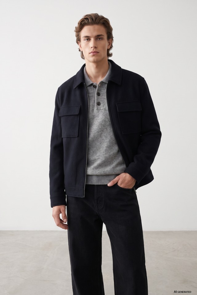 Short Navy Jacket