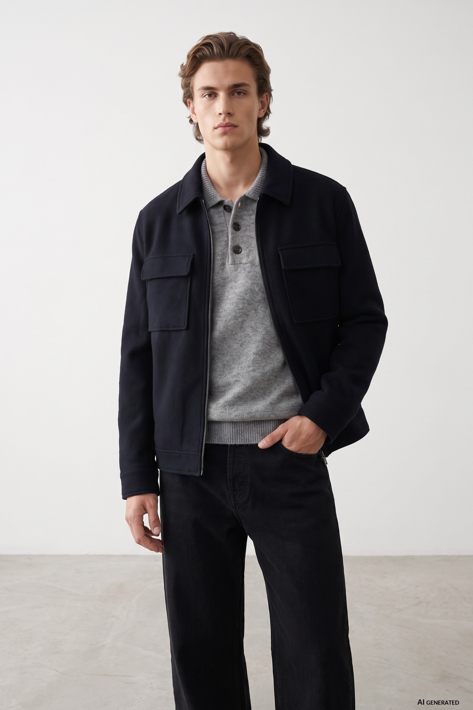 Short Navy Jacket