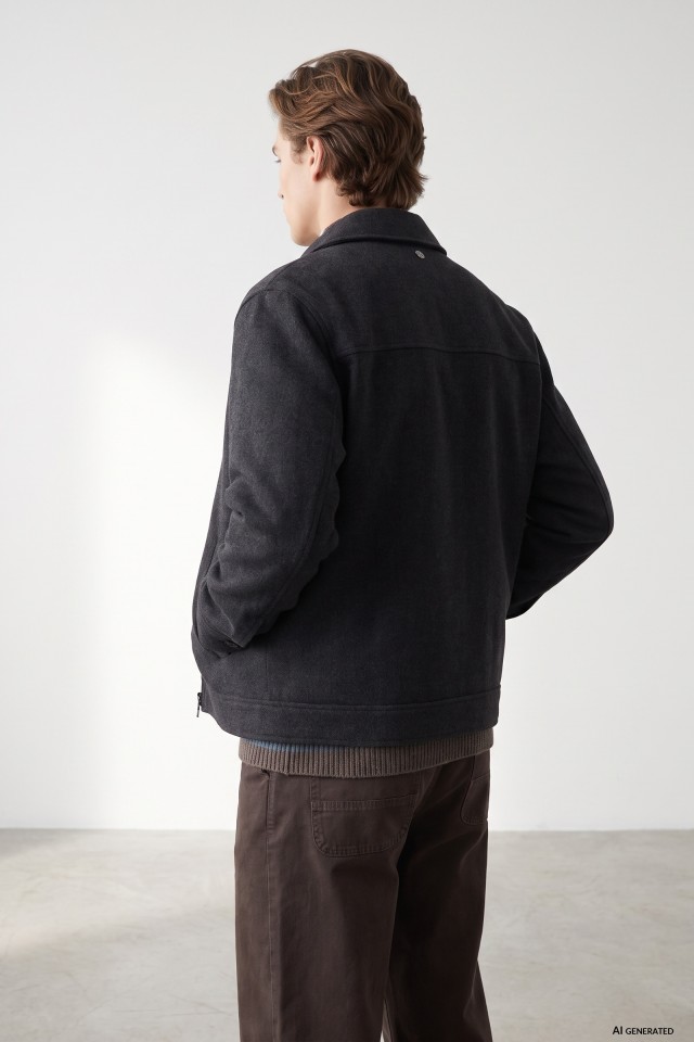 Dark Grey Short Jacket Dark Grey Short Jacket