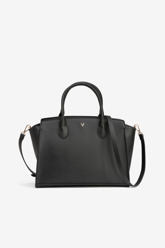 Black Structured Shoulder Bag