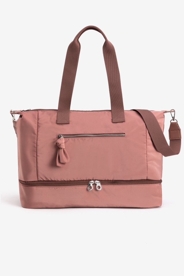 Bolso ancho rosa moderno