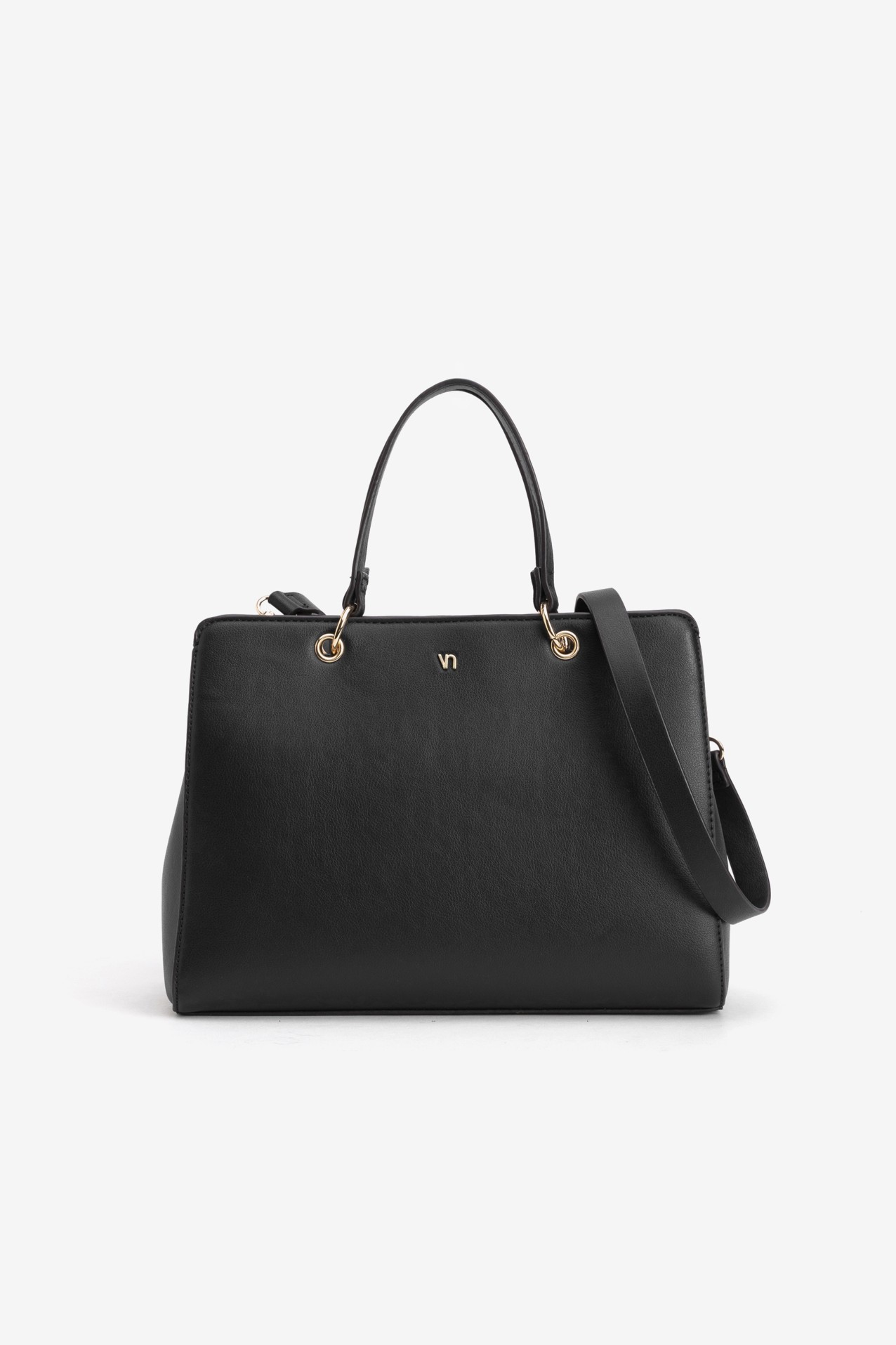 Black Structured Wallet Bag