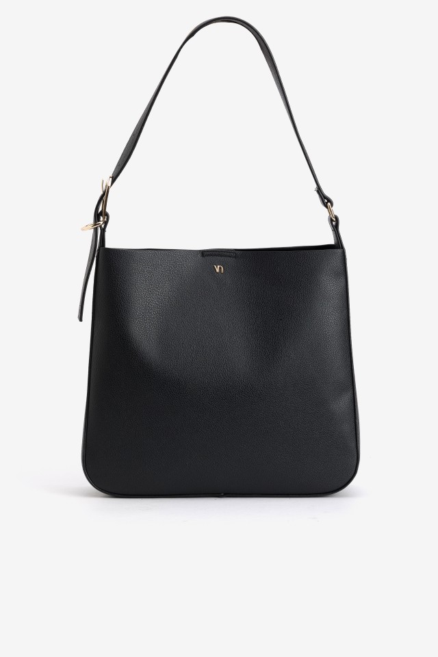 Black Minimal Shoulder Bag
