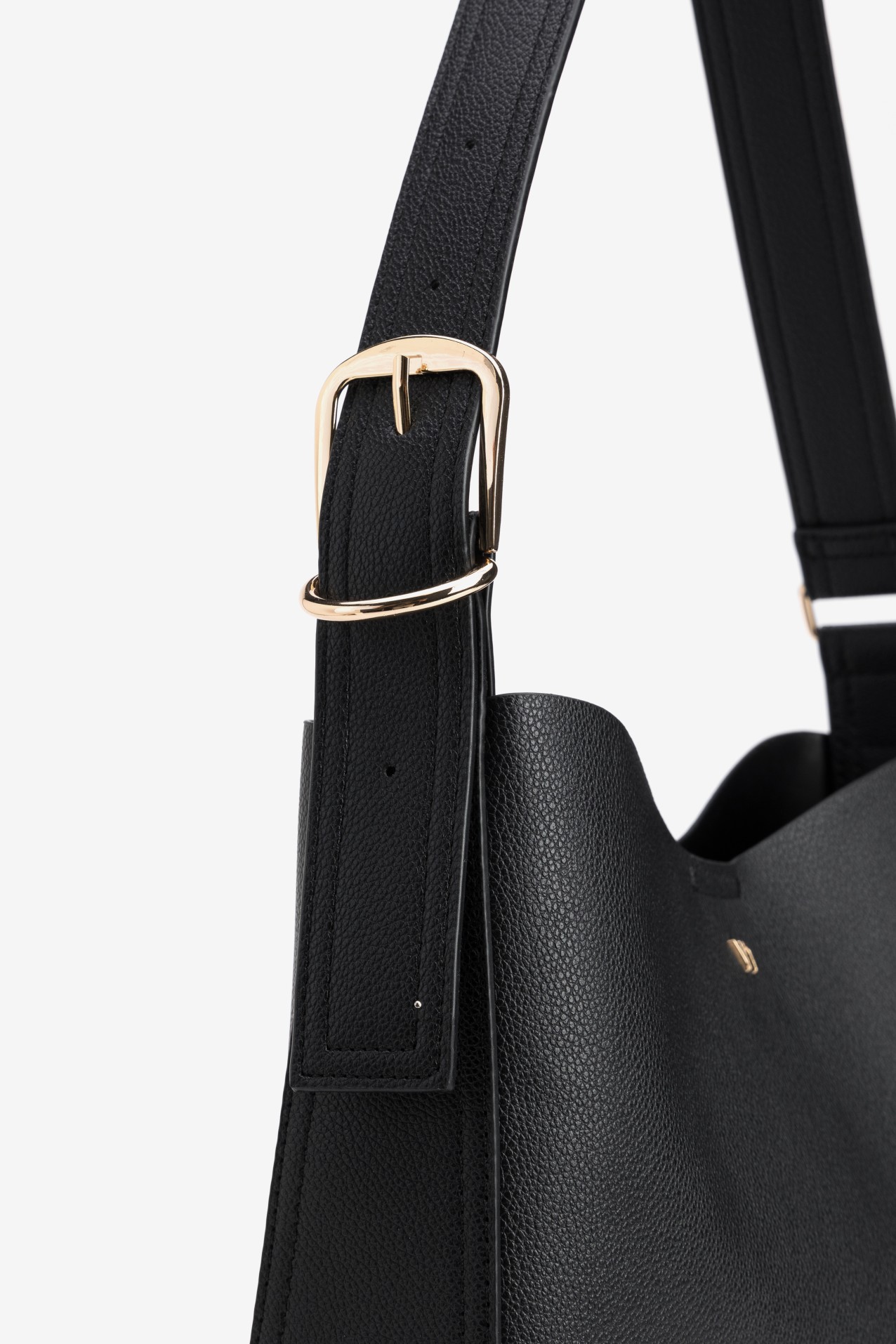Black Minimal Shoulder Bag
