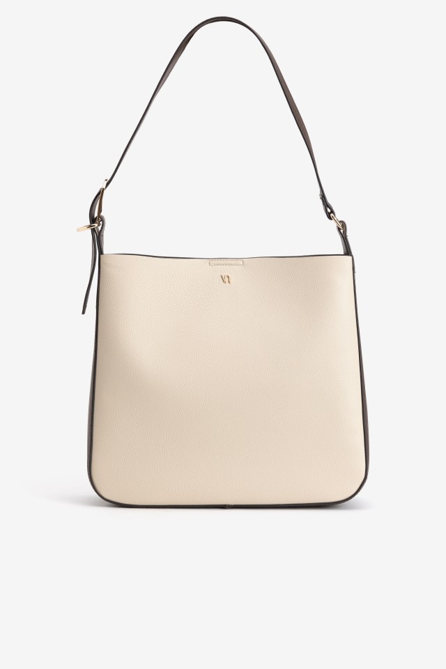 Minimalist Two-Tone Shoulder Bag