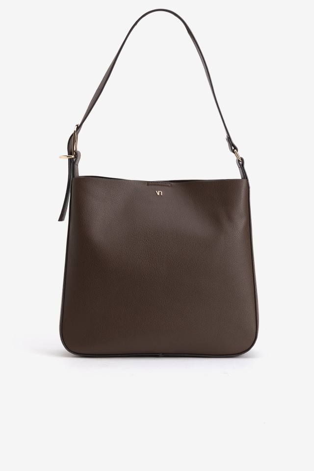 Brown Minimalist Shoulder Wallet