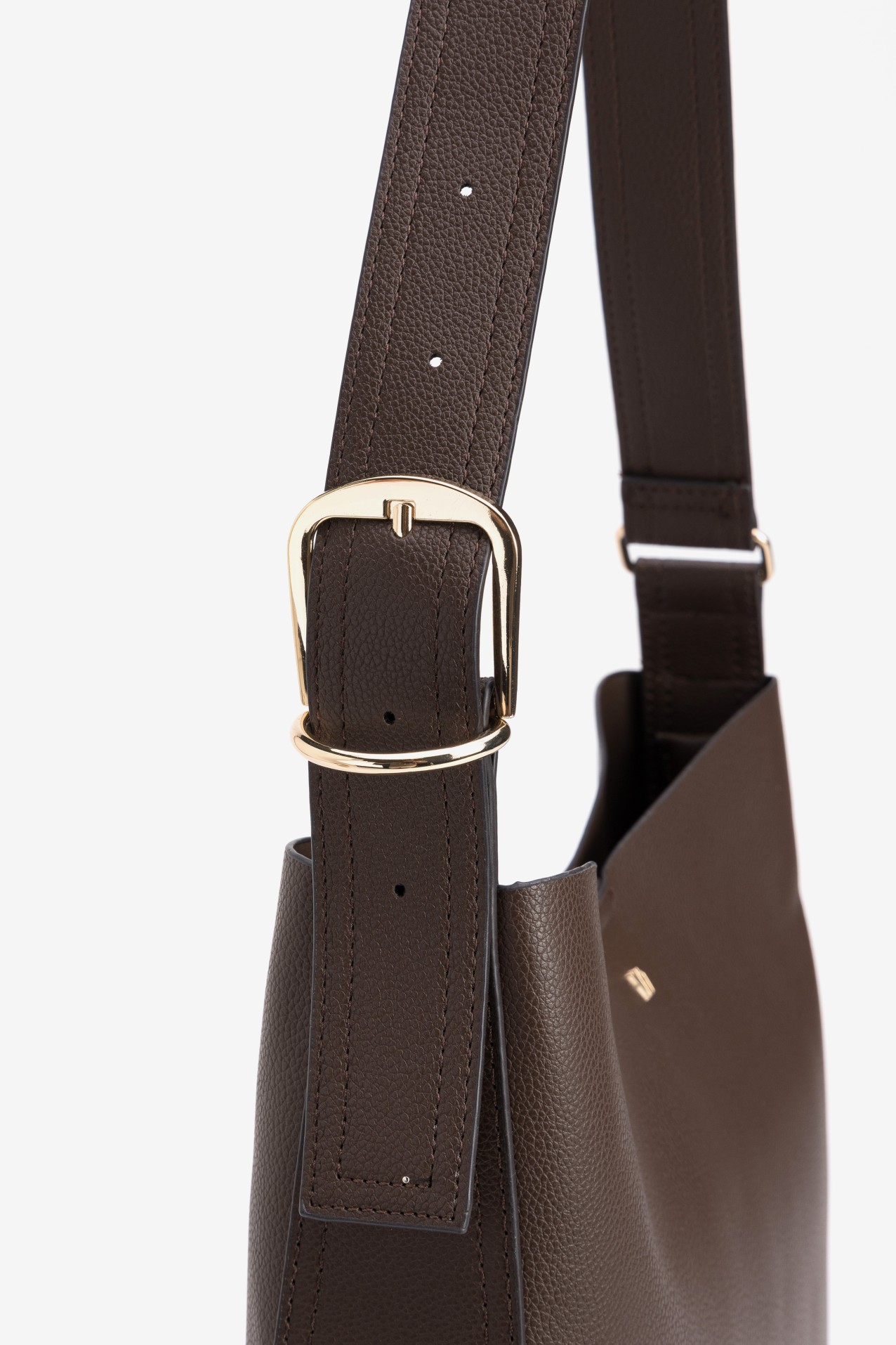 Brown Minimalist Shoulder Wallet