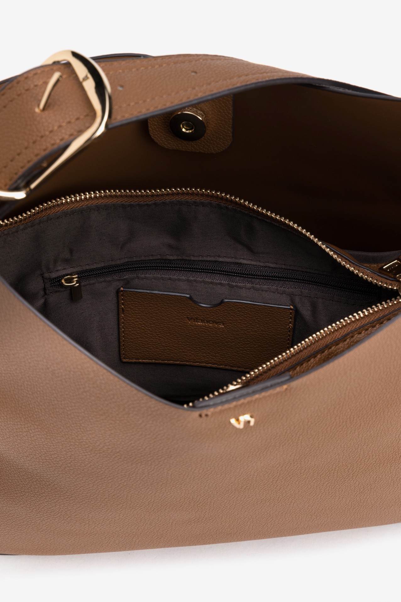 Brown Minimalist Shoulder Bag