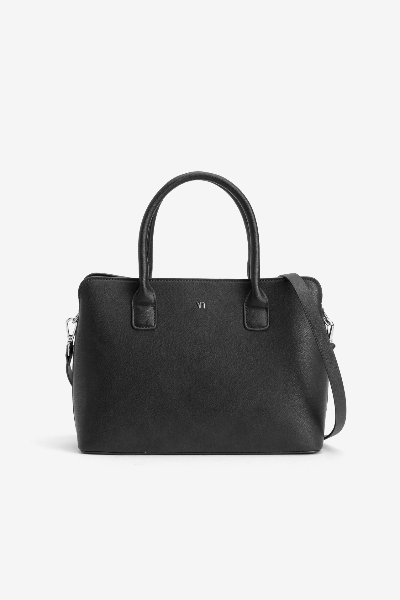 Black Minimal Chunky Handbag