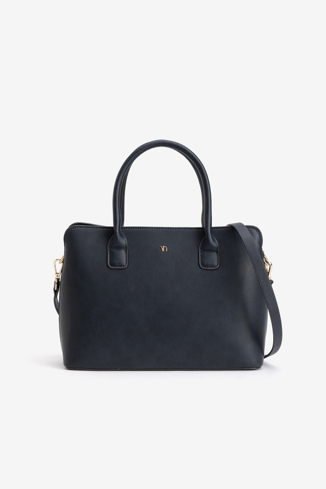 Blue Structured Handbag