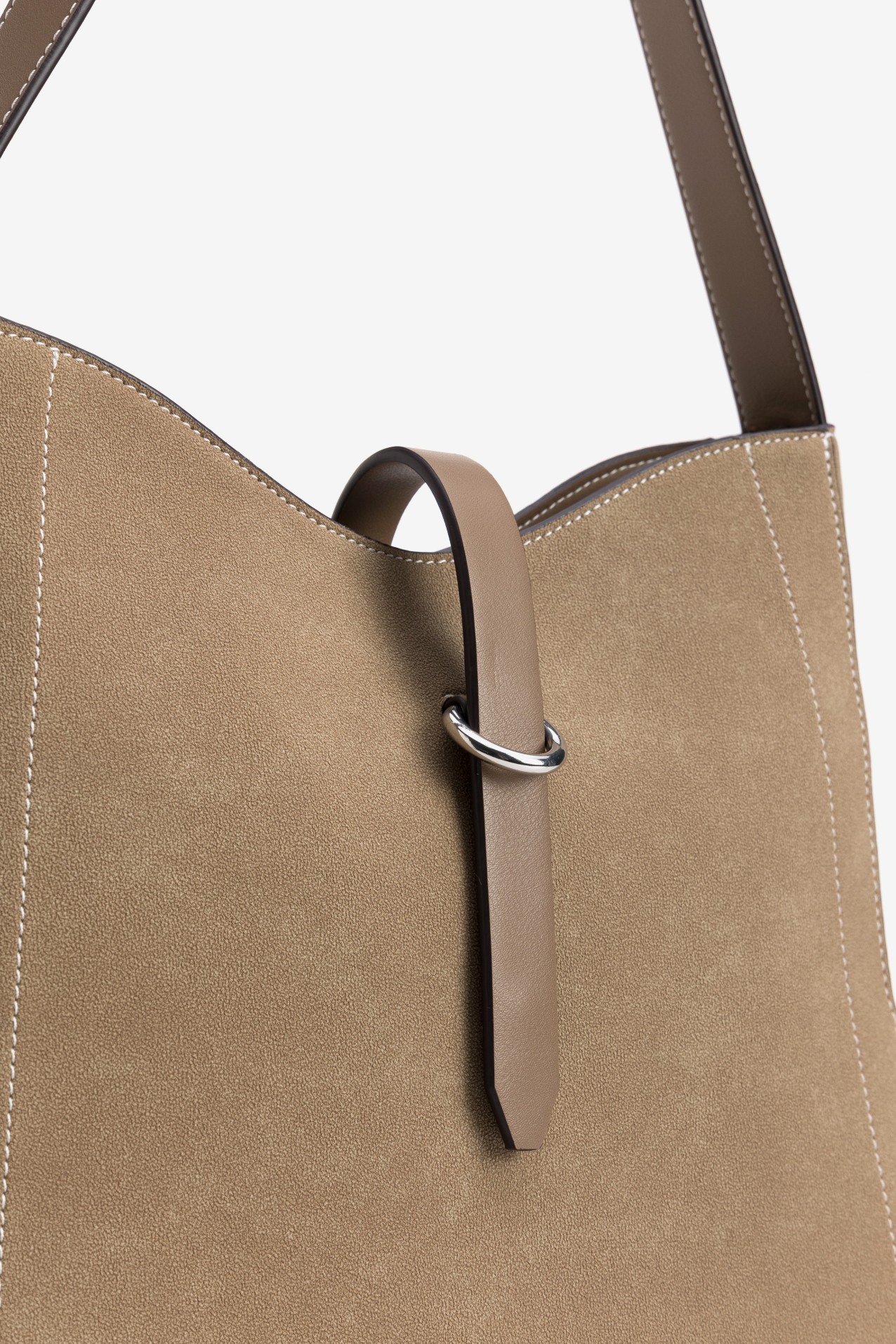 Brown Minimalist Shoulder Bag