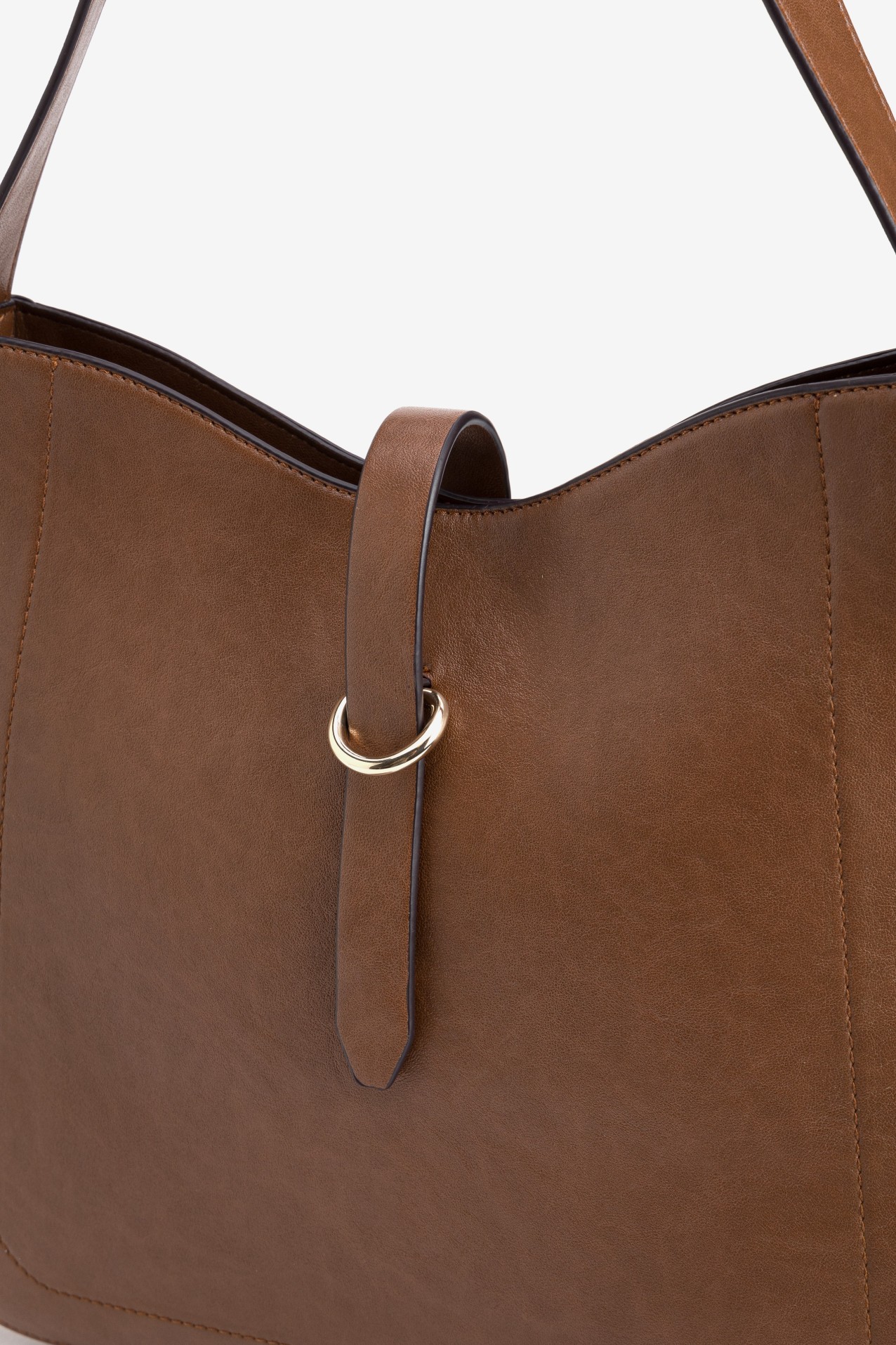 Brown Minimalist Shoulder Bag