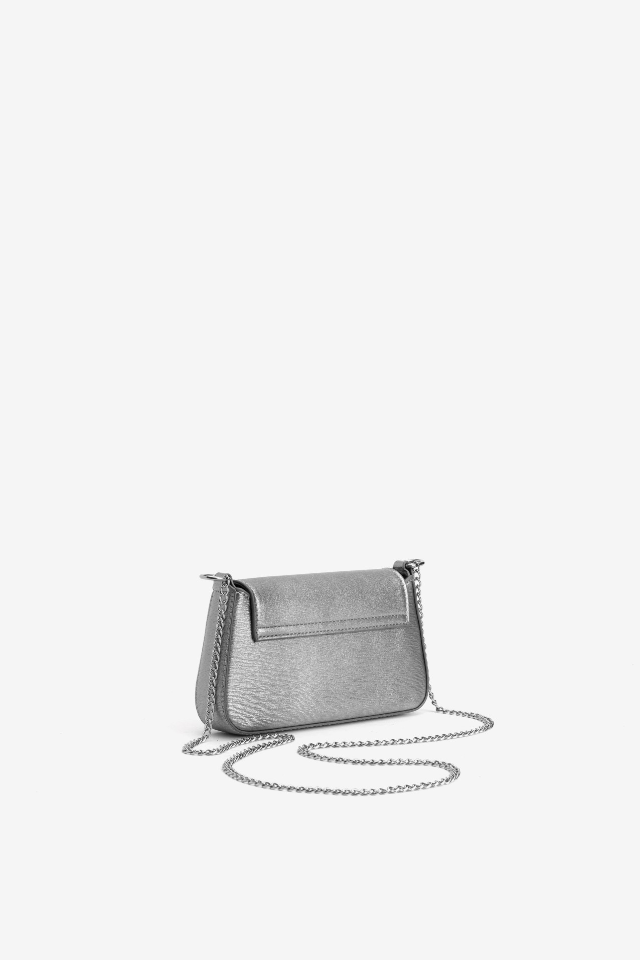 Silver Mini Wallet Bag