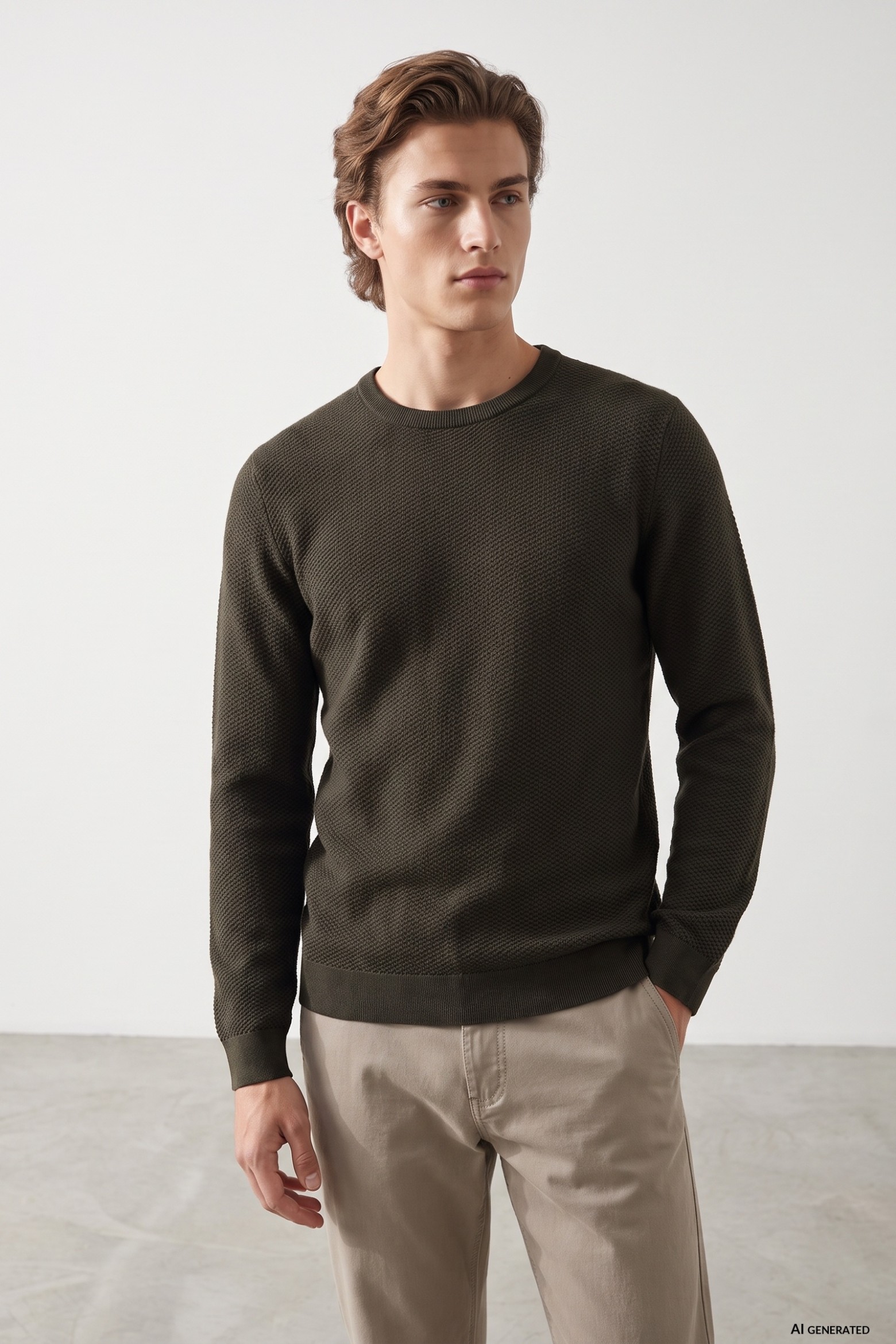 Dark Green Knitted Jumper
