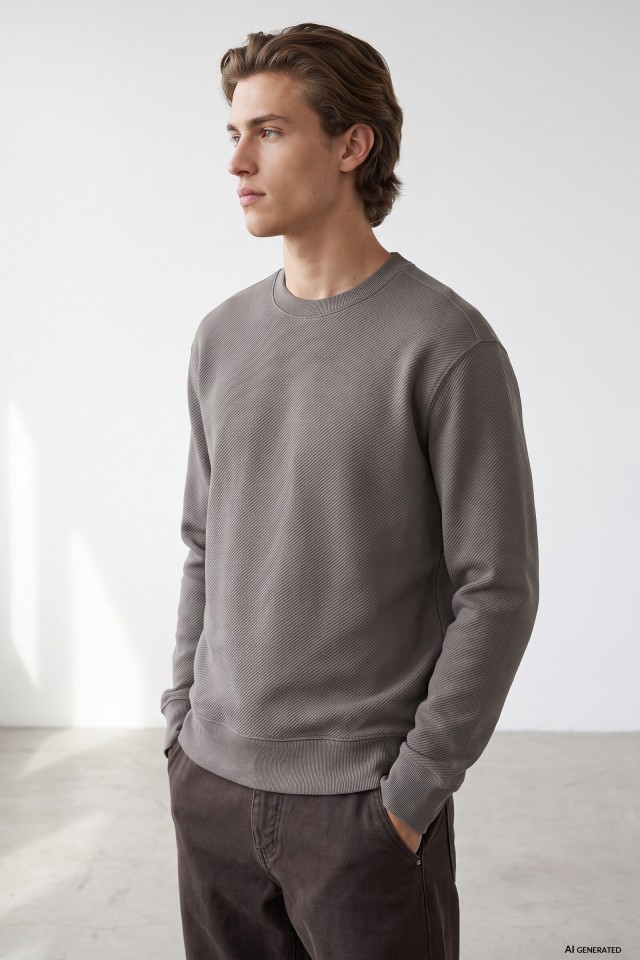 Brown Regular Sweatshirt
