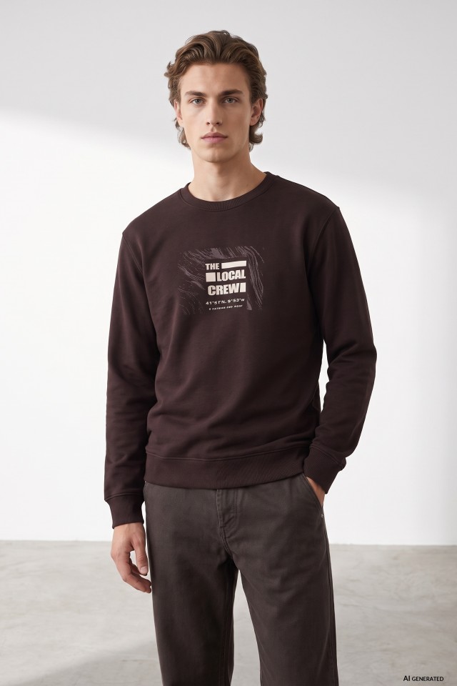 Dark Brown Sweatshirt