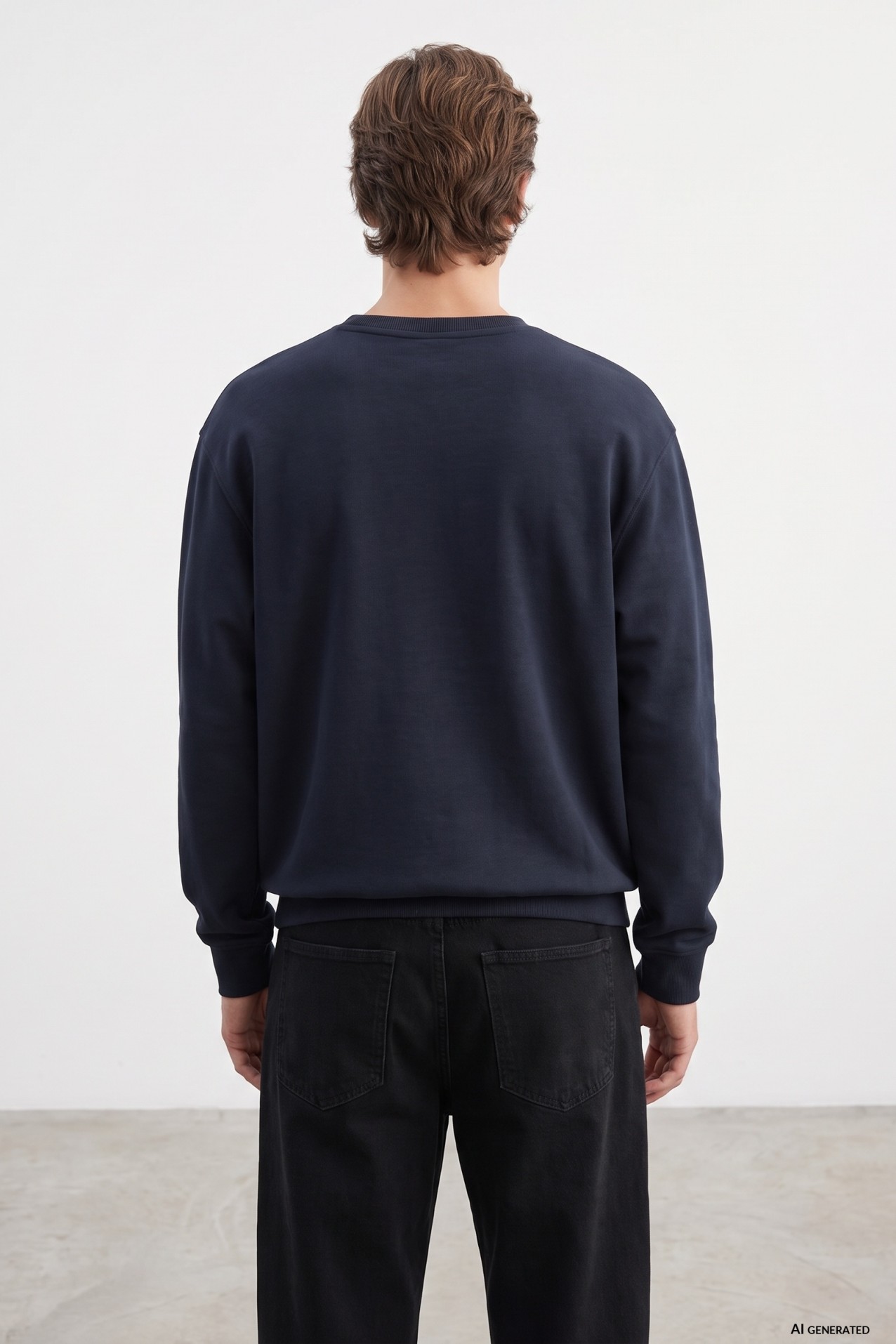 Navy Graphic Sweatshirt