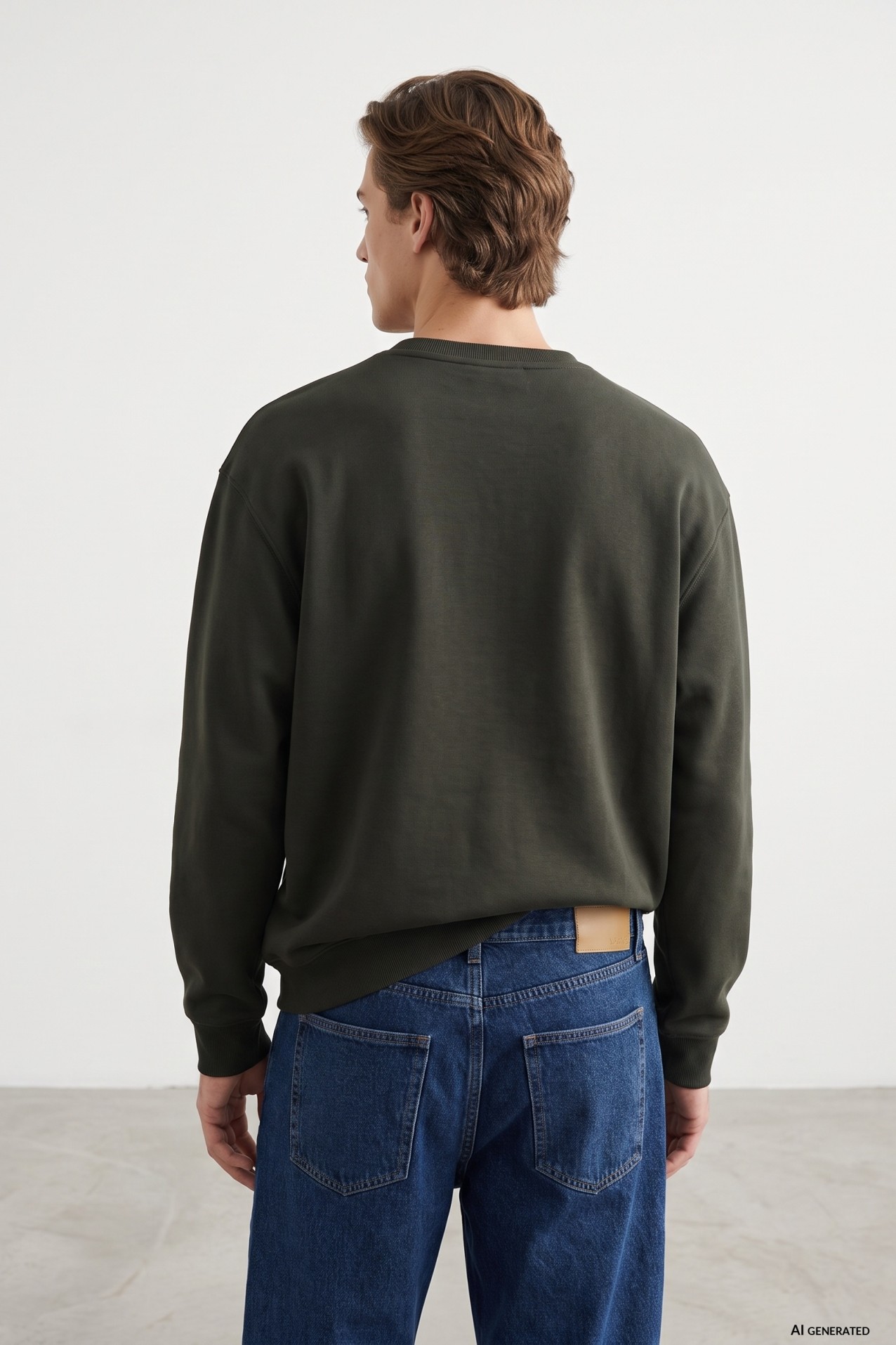 Sudadera verde oscuro