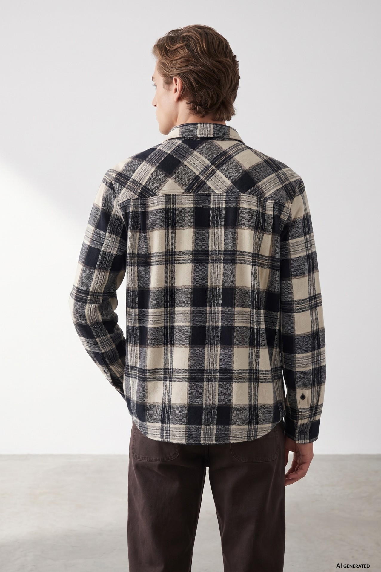 Relaxed Check Long-Sleeve Shirt