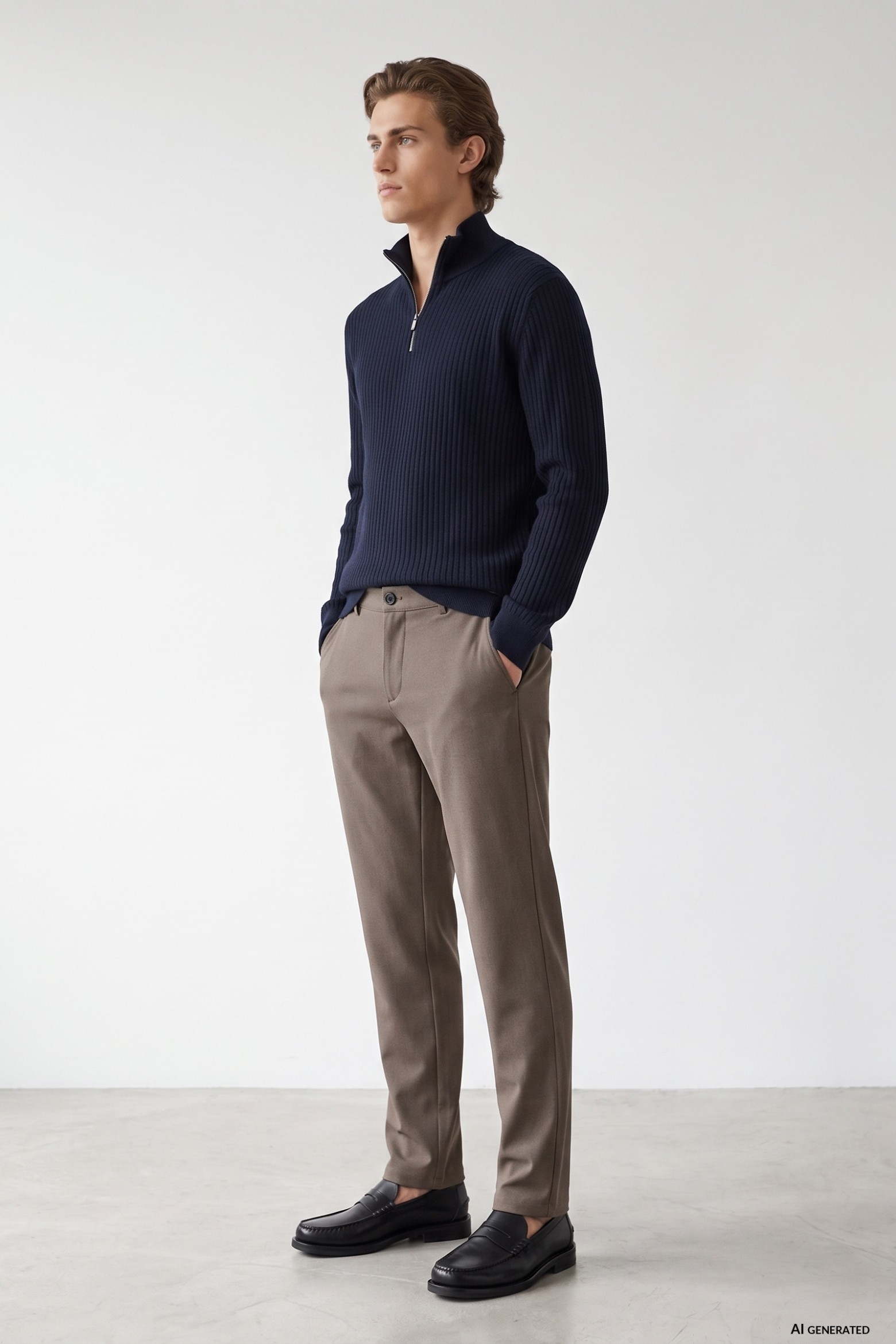 Pantalón chino recto