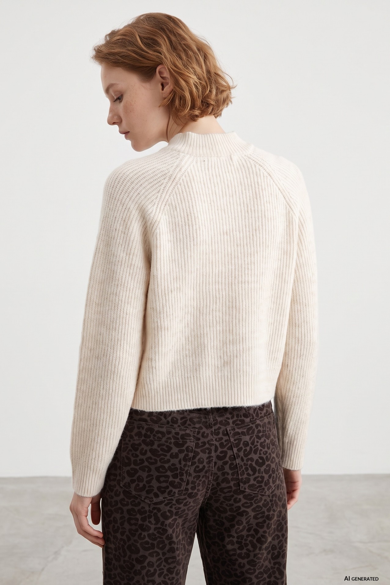 Jersey de punto beige