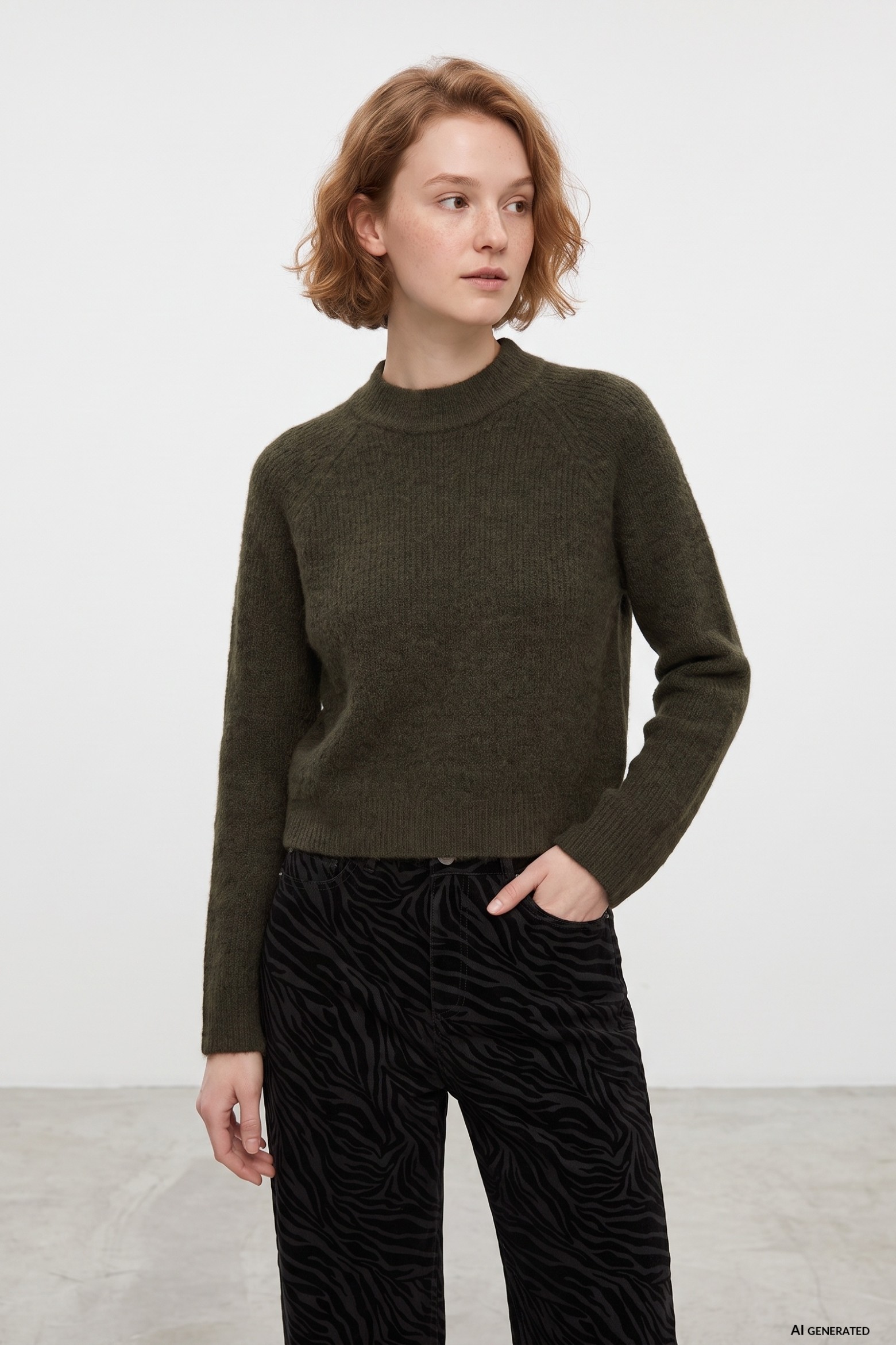 Jersey de punto verde