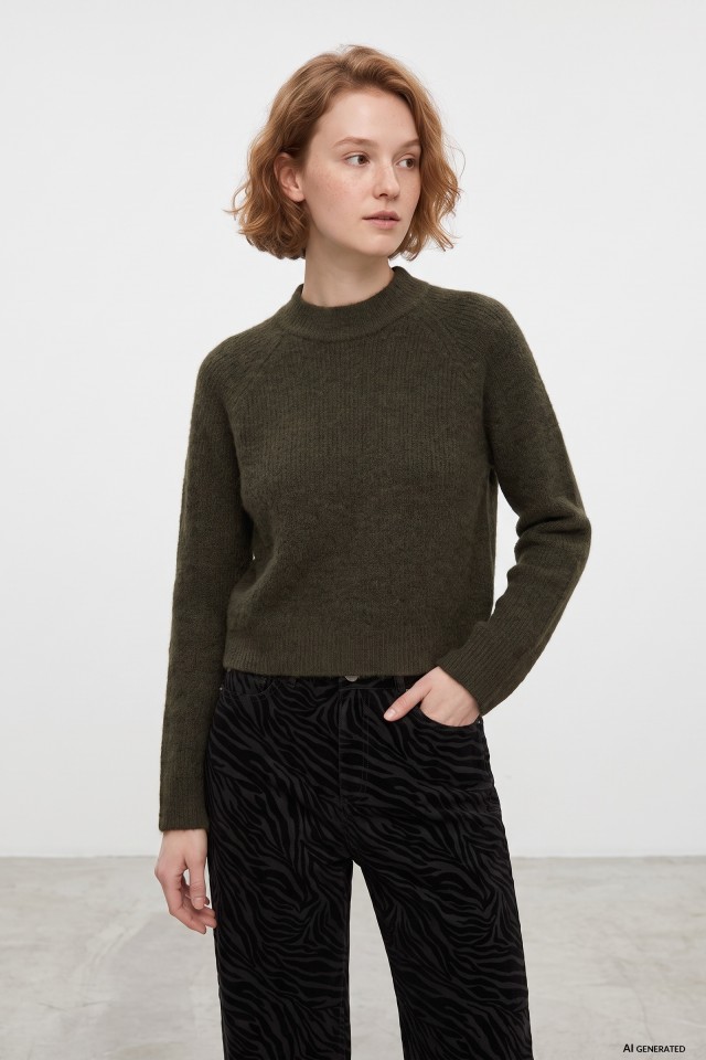 Jersey de punto verde