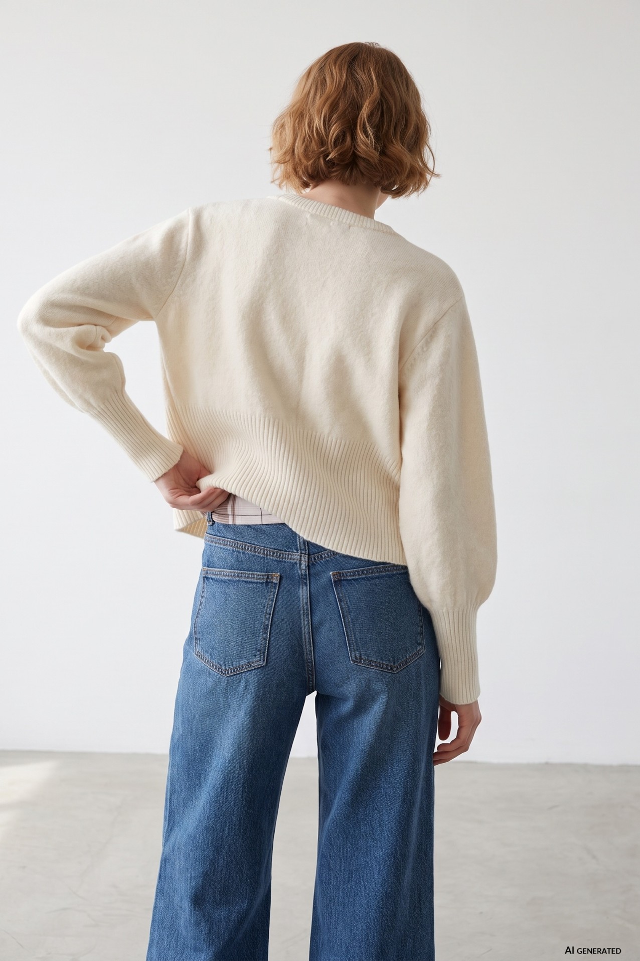 Ecru Knit Cardigan