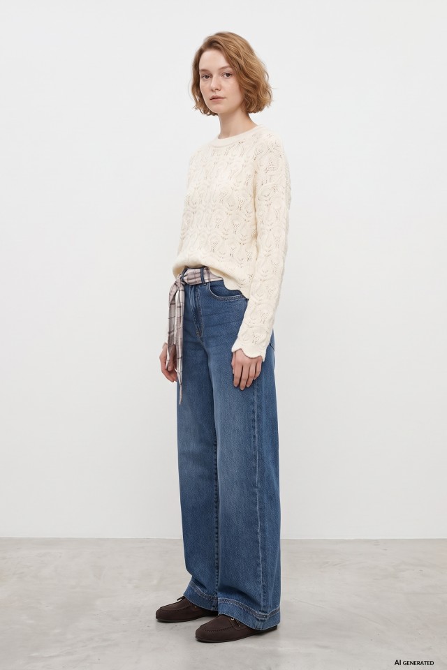 Marine Wide-Leg Jeans