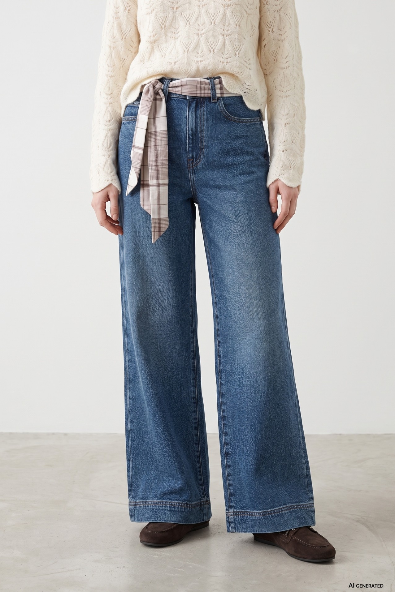 Marine Wide-Leg Jeans