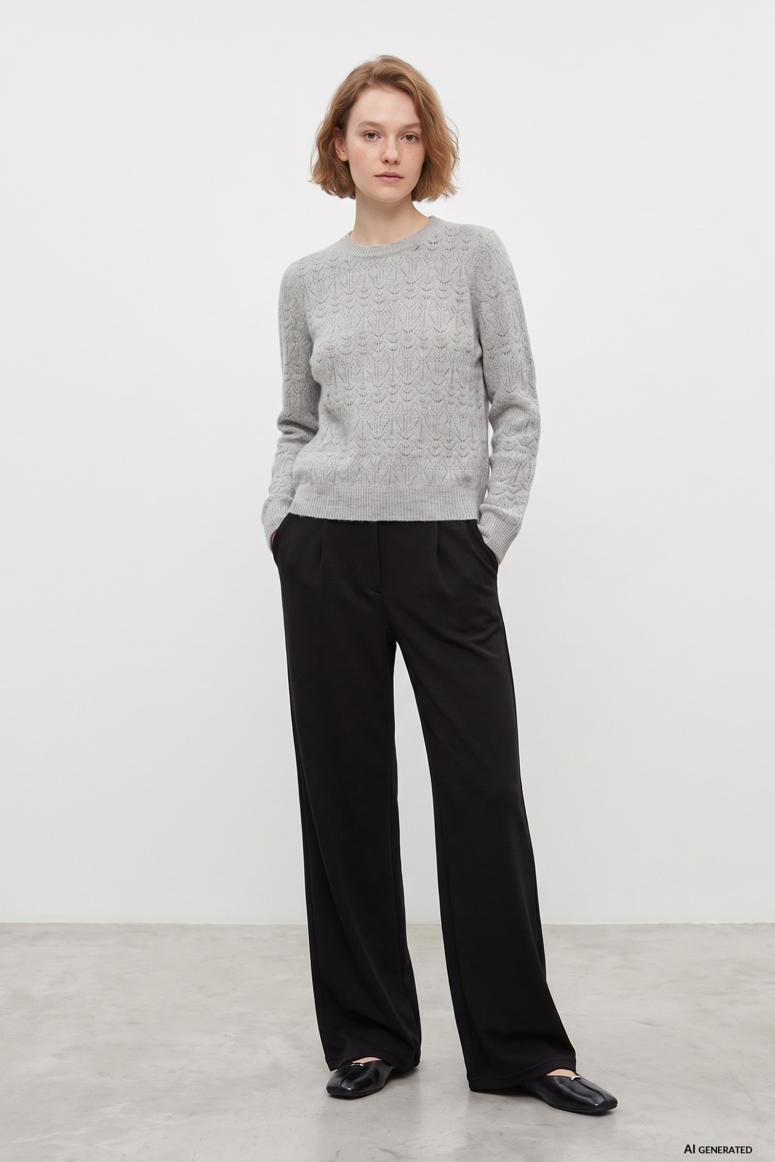 Black Wide-Leg Trousers