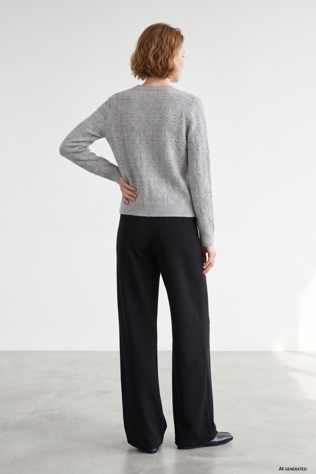 Black Wide-Leg Trousers Black Wide-Leg Trousers