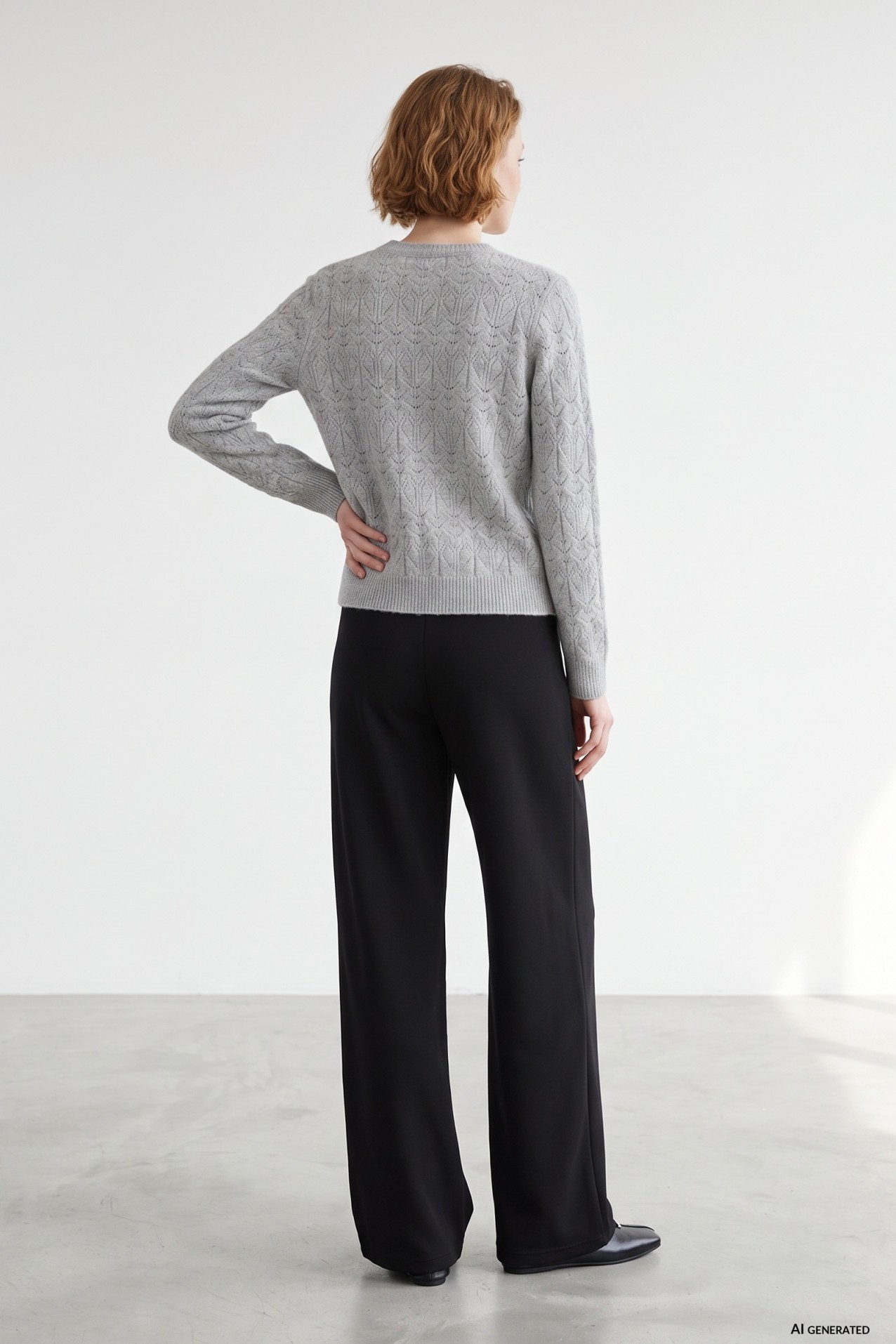 Black Wide-Leg Trousers
