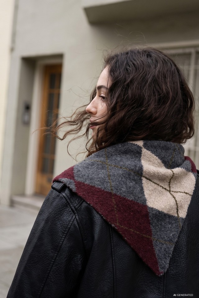 Geometric Triangular Scarf Geometric Triangular Scarf