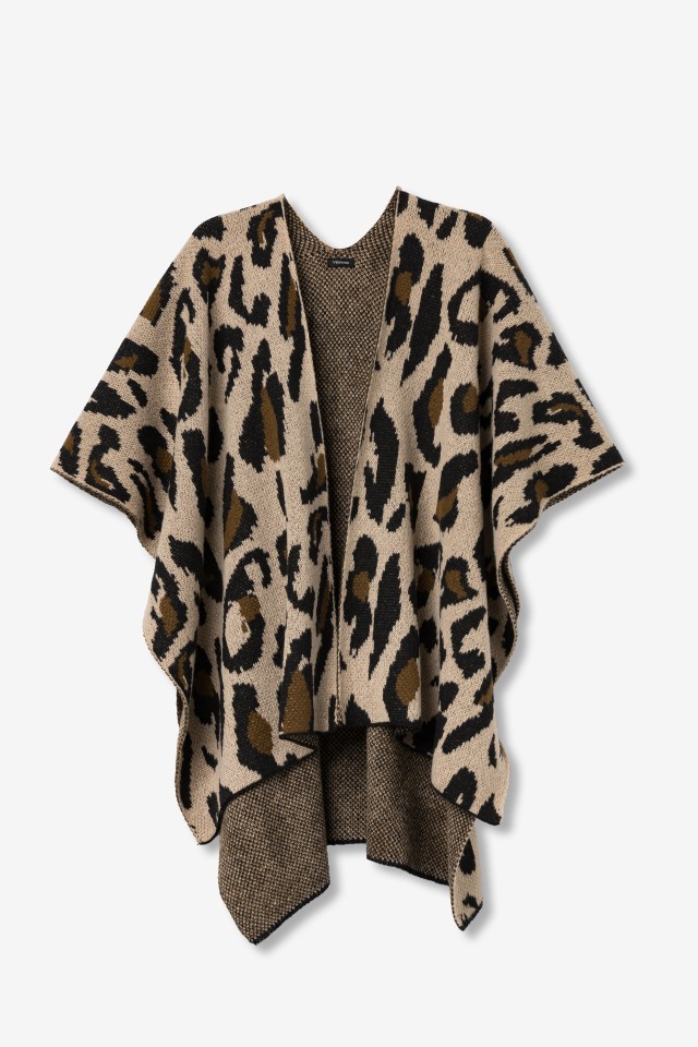 Capa bege com padr�o animal