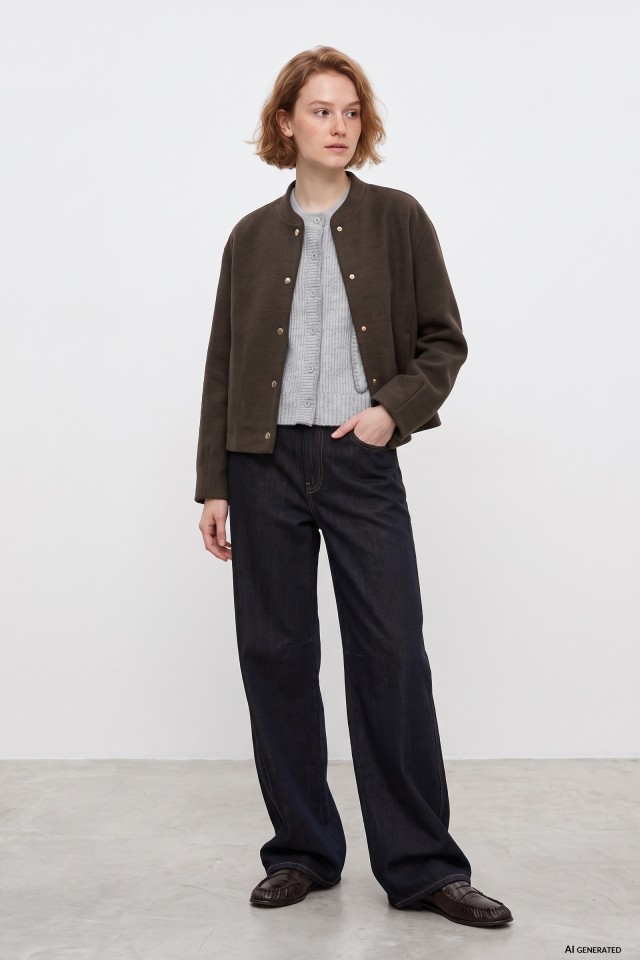 Brown Relaxed Jacket Brown Relaxed Jacket