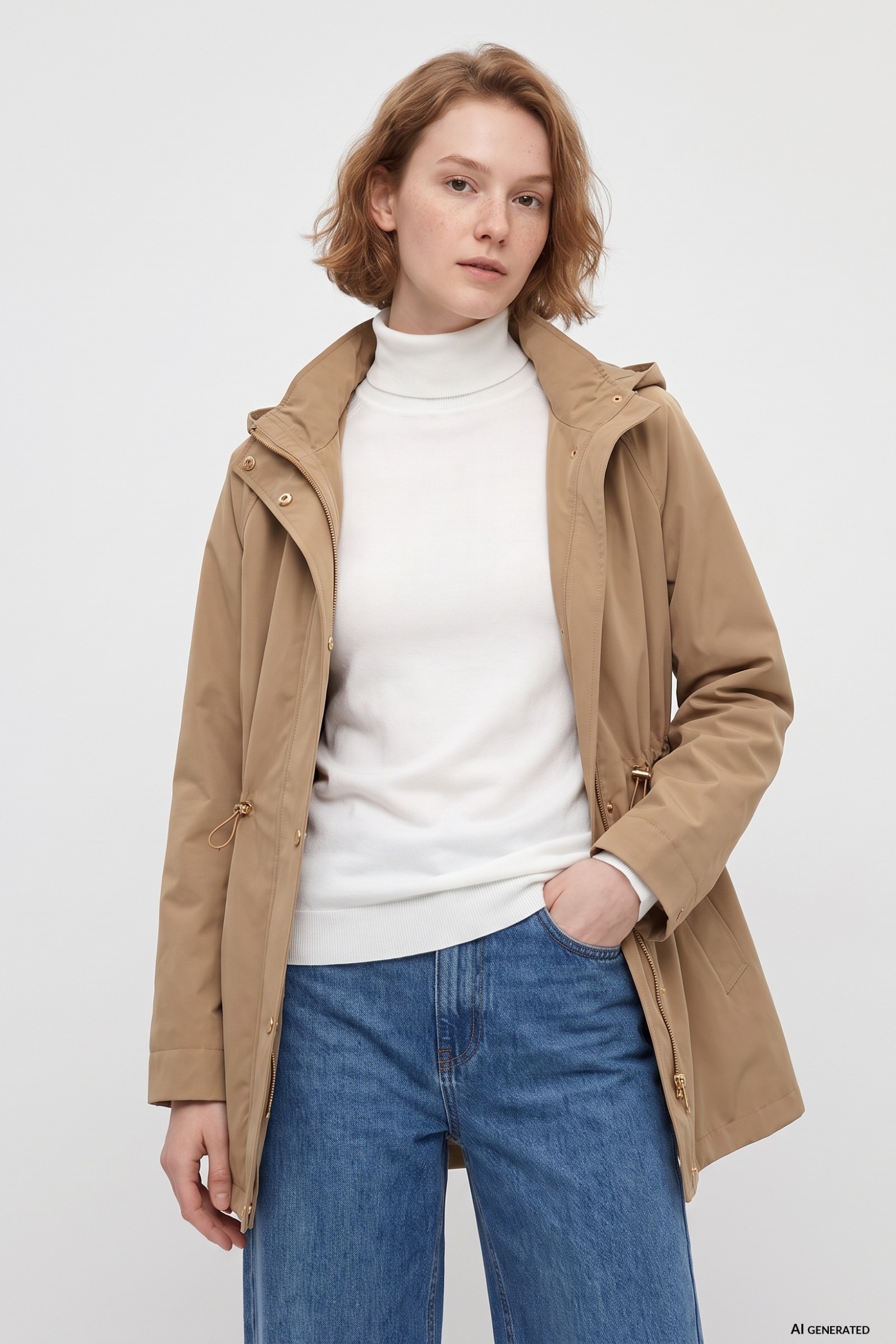 Relaxed Brown Long Coat